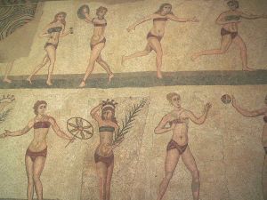     Bikini Mosaic   -  Villa Romana del Casale