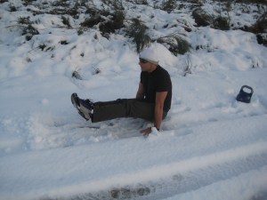 L-sit na neve L-sit na neve