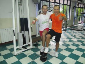 Paulo Sena e Carlos Pinto, após uma "palete" de elevações.