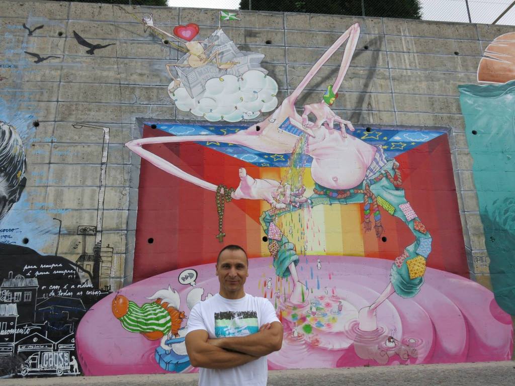 Paulo Sena no Mural da Lionesa-Unicer